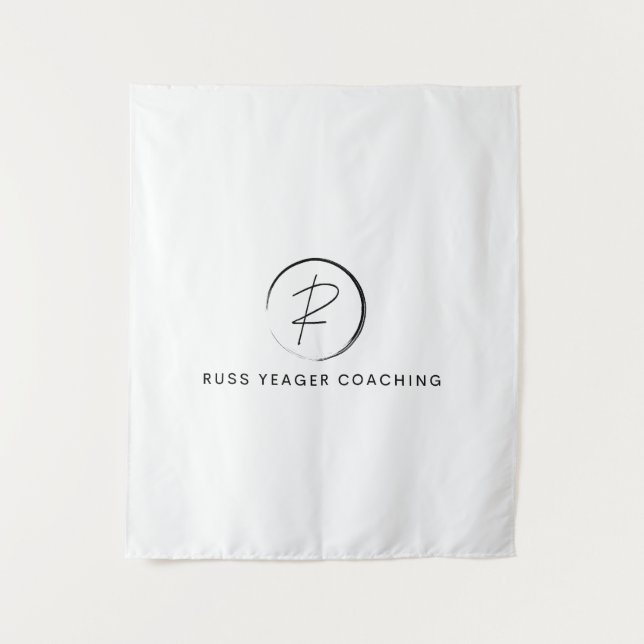 Russ Yeager Coaching Signature Logo Wandteppich (Vorderseite)