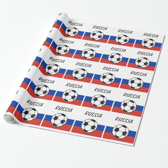 Russa Flag | Fußball-Sketch Geschenkpapier (Ungerollt)