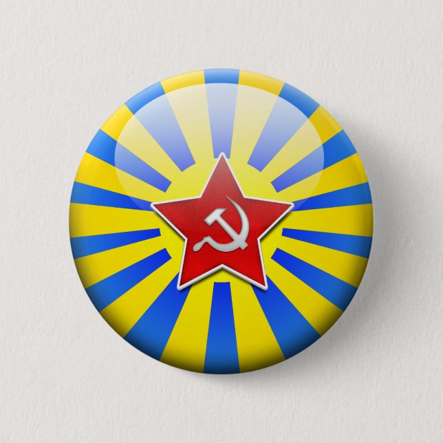 Russain Flaggen-Luftwaffe Button (Vorderseite)