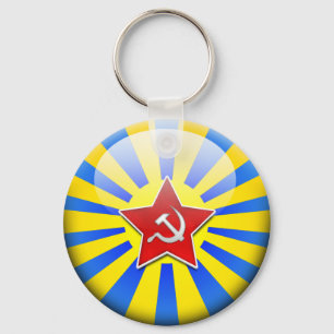 Russain Flaggen-Luftwaffe Schlüsselanhänger