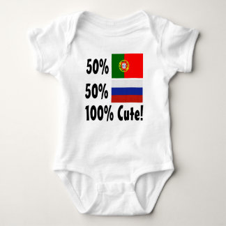 Russe 100% 50% Portugiese-50% niedlich Baby Strampler