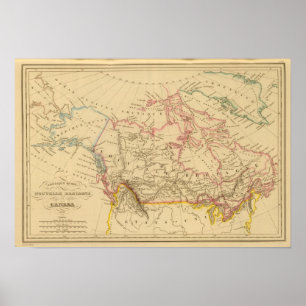 Russe Amerika, Neu-Britannien und Kanada Poster