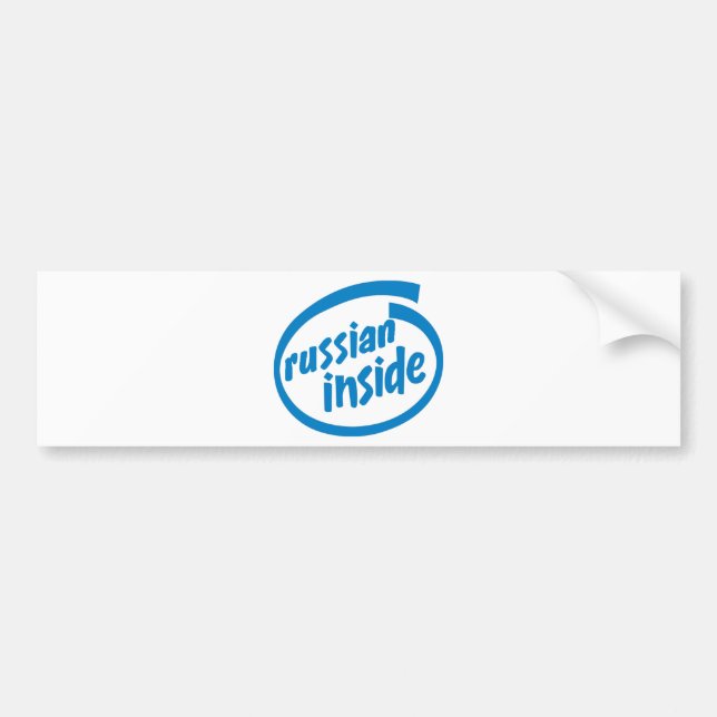 Russe nach innen autoaufkleber (Vorne)