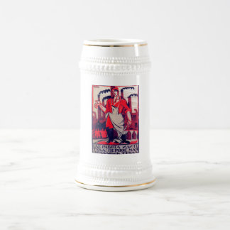 Russe-Propaganda-Druck Iwans Malioutine 1920 Bierglas