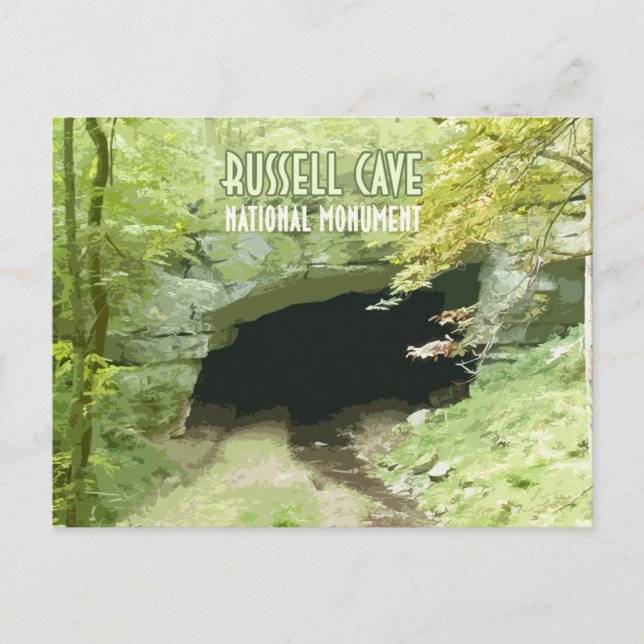 Russell Cave National Monument Alabama Postkarte (Vorderseite)