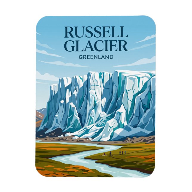 Russell-Gletscher Grönland Magnet (Vertikal)