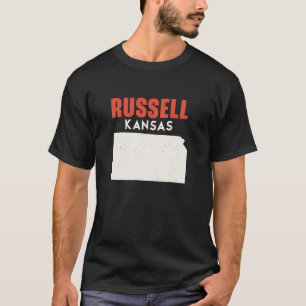 Russell Kansas USA Staat America Travel Kansan T-Shirt