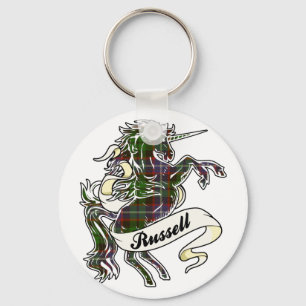 Russell Tartan Unicorn Schlüsselanhänger