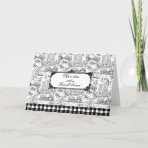 RUSSELL Terrier Black Toile Danke Karte