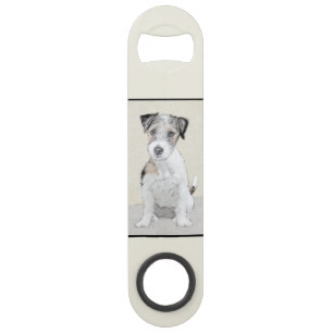 Russell Terrier Grobe Malerei - Originale Hundekun Speed Flaschenöffner