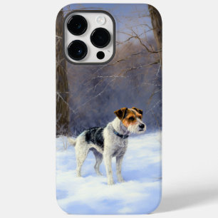 Russell Terrier Lass es schneien Weihnachten Case-Mate iPhone 14 Pro Max Hülle