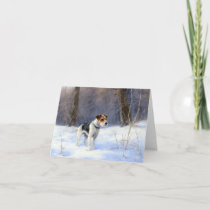 Russell Terrier Lass es schneien Weihnachten Karte