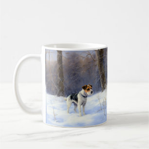 Russell Terrier Let It Snow Christmas Kaffeetasse