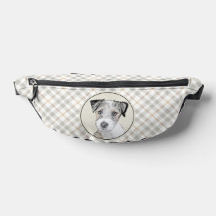 Russell Terrier Malerei Grobe Originale Hundekunst Bauchtasche