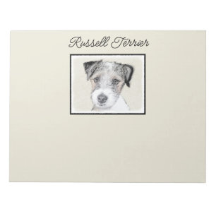 Russell Terrier Rough Painting - Original Dog Art Notizblock
