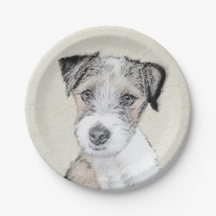 Russell Terrier Rough Painting - Original Dog Art Pappteller