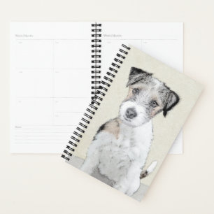 Russell Terrier Rough Painting - Original Dog Art Planer