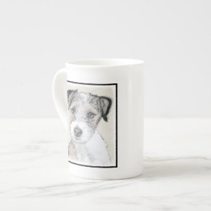 Russell Terrier Rough Painting - Original Dog Art Prozellantasse