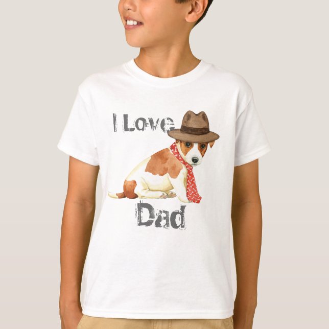 Russell Terrier Vater T-Shirt (Vorderseite)