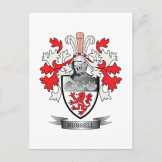 Russell-Wappen Postkarte
