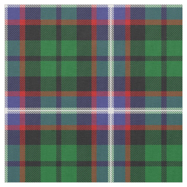 Russelltartan-Druck Stoff (Nahaufnahme)