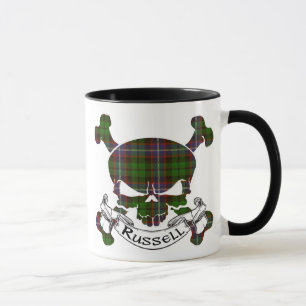 Russelltartan-Schädel Tasse