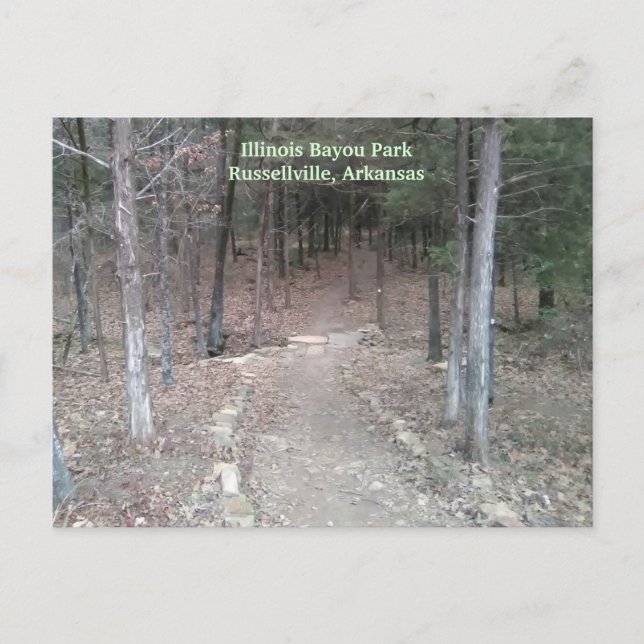 Russellville, Arkansas Park Trail Postkarte (Vorderseite)