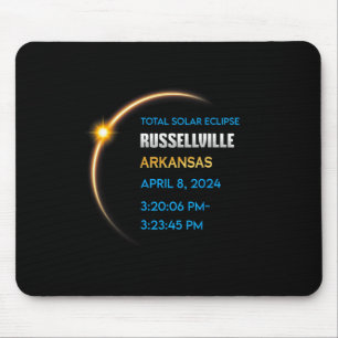 Russellville Arkansas Total Solar Eclipse 2024 Mousepad