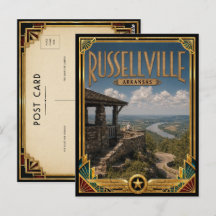 Russellville Arkansas Vintage Art Deco Golden Age