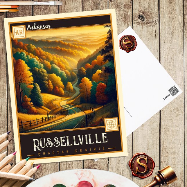 Russellville, Arkansas | Vintage Postkarte (Von Creator hochgeladen)
