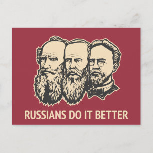 Russen tun es besser postkarte