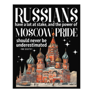 Russen und Moskauer Stolz Fotodruck
