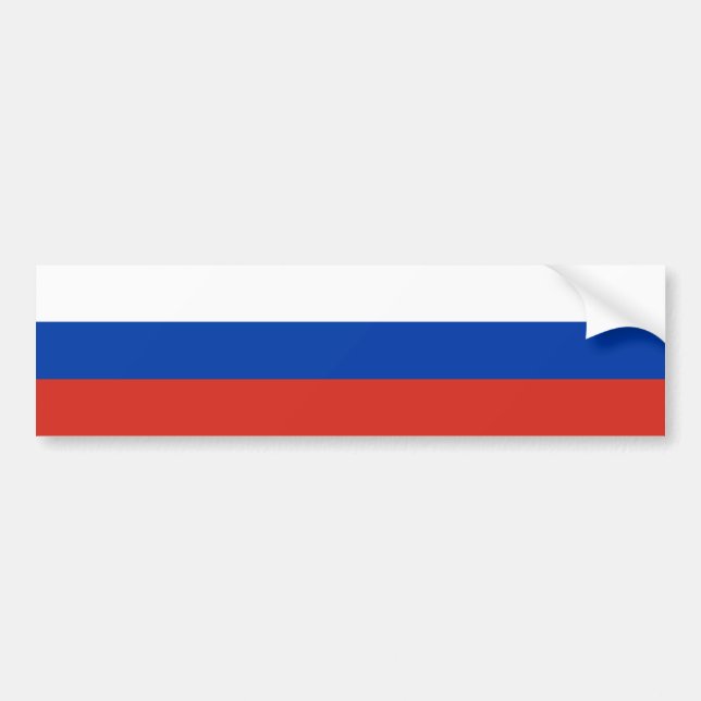 Russia Flag Autoaufkleber (Vorne)