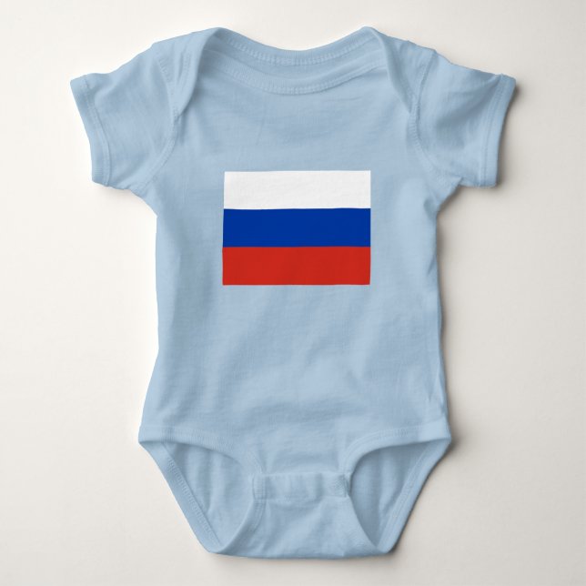 Russia Flag Baby Strampler (Vorderseite)