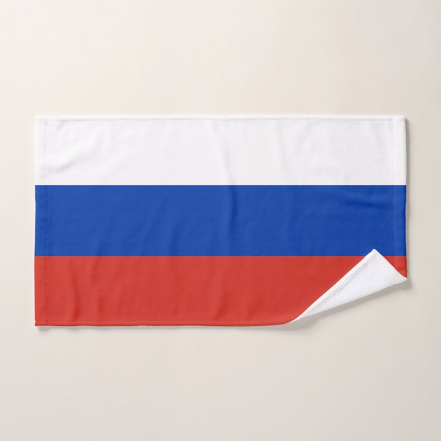Russia Flag Badhandtuch Set (Handtuch)