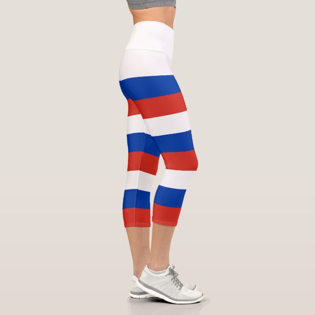 Russia Flag Capri Leggings (Rechts)