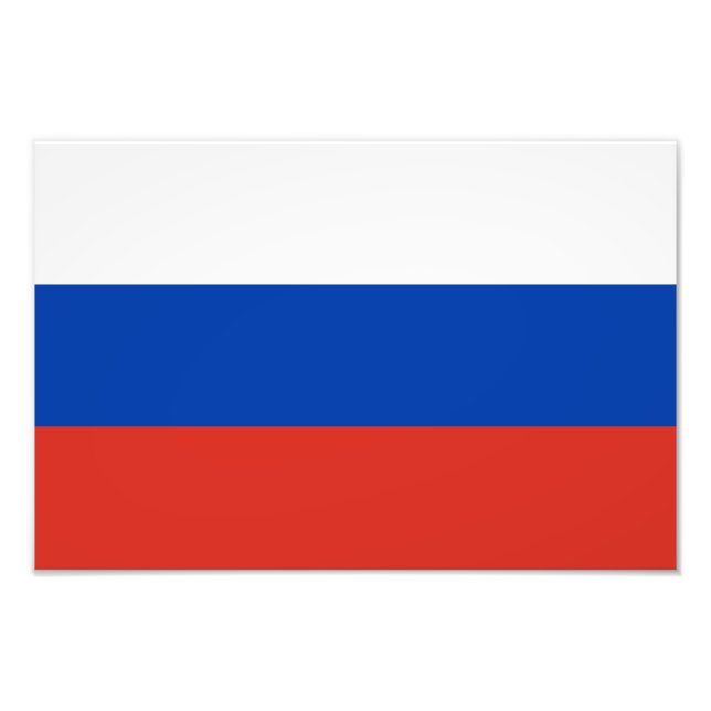 Russia Flag Fotodruck (Vorne)