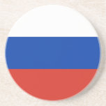 Russia Flag Getränkeuntersetzer<br><div class="desc">Patriotische Flagge Russlands.</div>