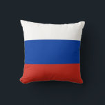 Russia Flag Kissen<br><div class="desc">Patriotische Flagge Russlands.</div>