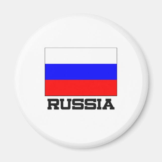 Russia Flag Magnet (Vorne)