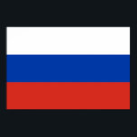 Russia Flag Poster<br><div class="desc">Patriotische Flagge Russlands.</div>