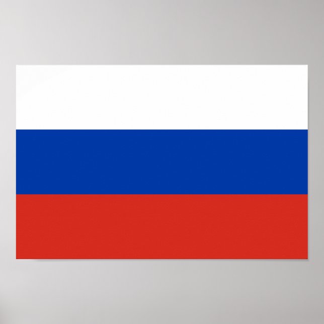Russia Flag Poster (Vorne)