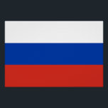 Russia Flag Poster<br><div class="desc">Patriotische Flagge Russlands.</div>