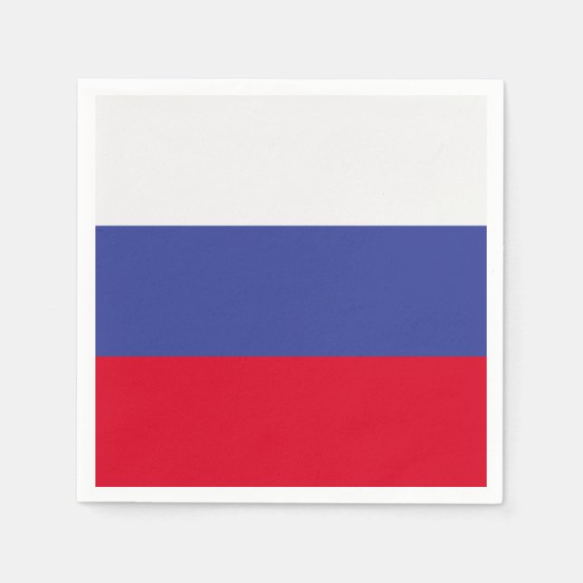 Russia Flag Serviette (Vorderseite)
