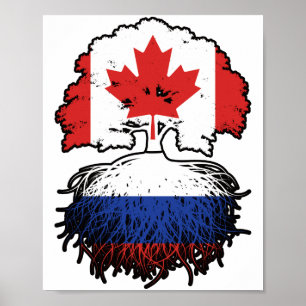 Russia Russian Canadian Canada Poster