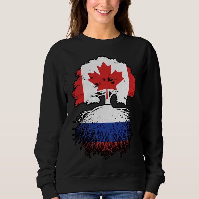 Russia Russian Canadian Canada Sweatshirt (Vorderseite)