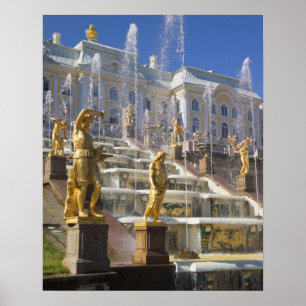 Russia, St. Petersburg, The Great Cascade, Poster