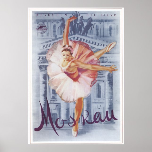 "Russian Ballet" USSR Soviet Union 1959 Poster (Vorne)