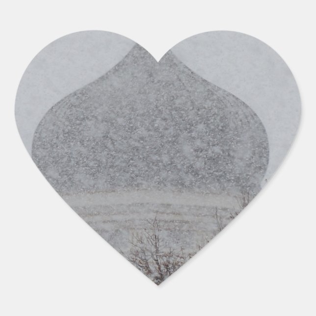 Russian Blizzard Herz-Aufkleber (Vorderseite)