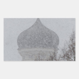 Russian Blizzard Rechteckiger Aufkleber